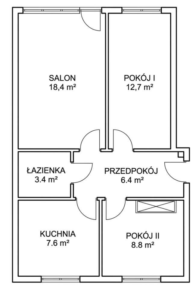 Mieszkanie 3-pokojowe Strzelce Opolskie, ul. Stanisława Moniuszki. Zdjęcie 19