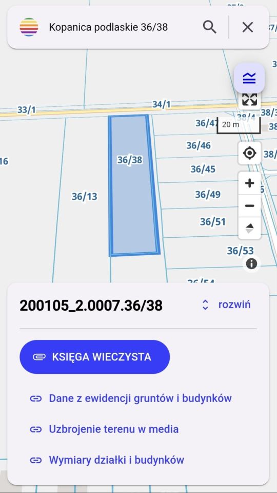 Działka budowlana Kopanica. Zdjęcie 2