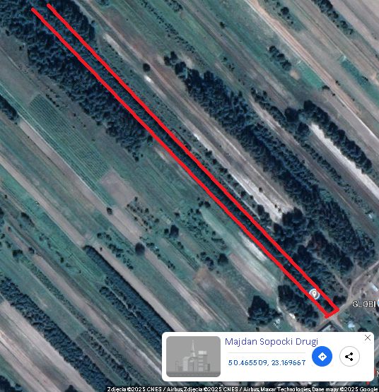 Działka rolno-budowlana Majdan Sopocki Drugi. Zdjęcie 3