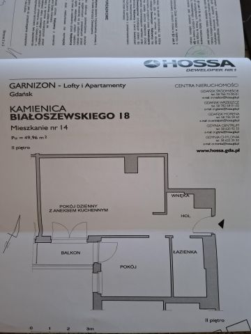 Mieszkanie 2-pokojowe Gdańsk Wrzeszcz, ul. Mirona Białoszewskiego. Zdjęcie 5