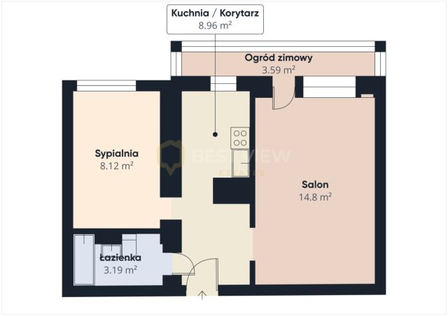 Mieszkanie 2-pokojowe Warszawa Targówek, ul. Piotra Wysockiego. Zdjęcie 8