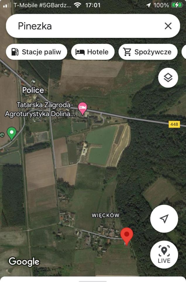 Działka budowlana Police Więcków