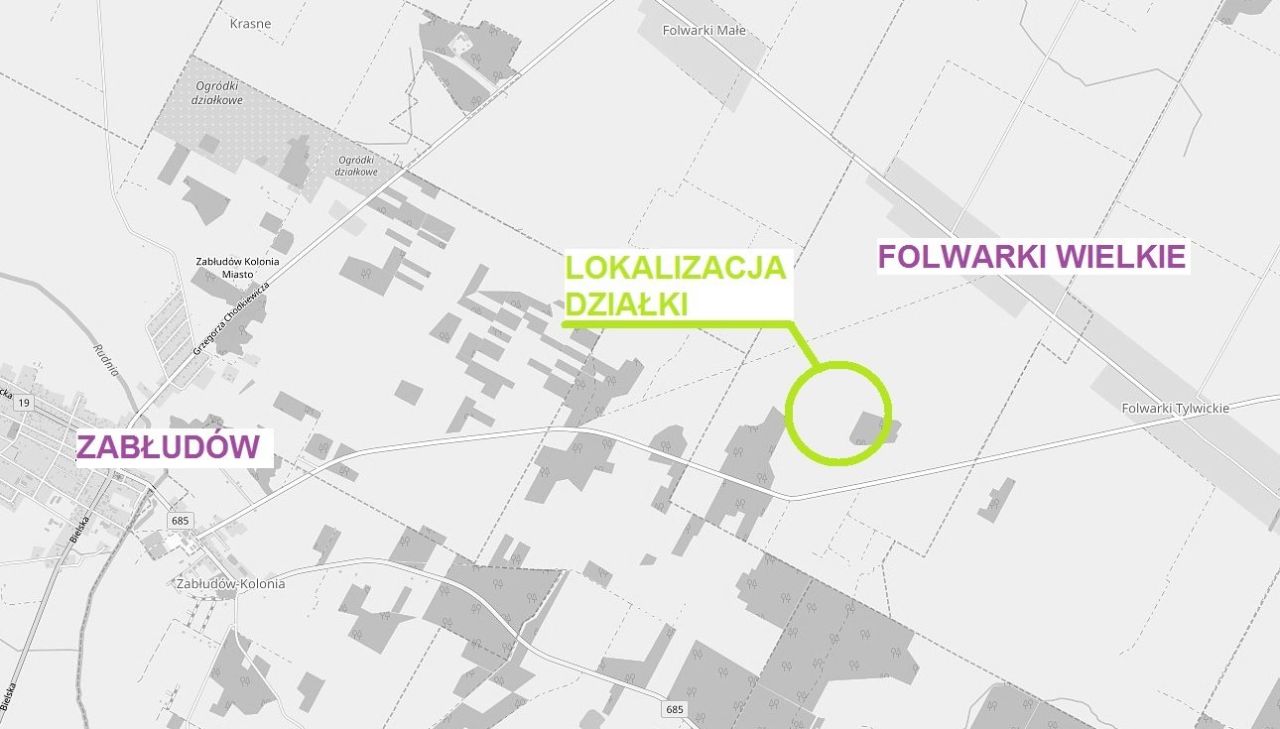 Działka rolna Folwarki Wielkie. Zdjęcie 2