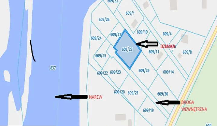 Działka budowlana Zambski Kościelne