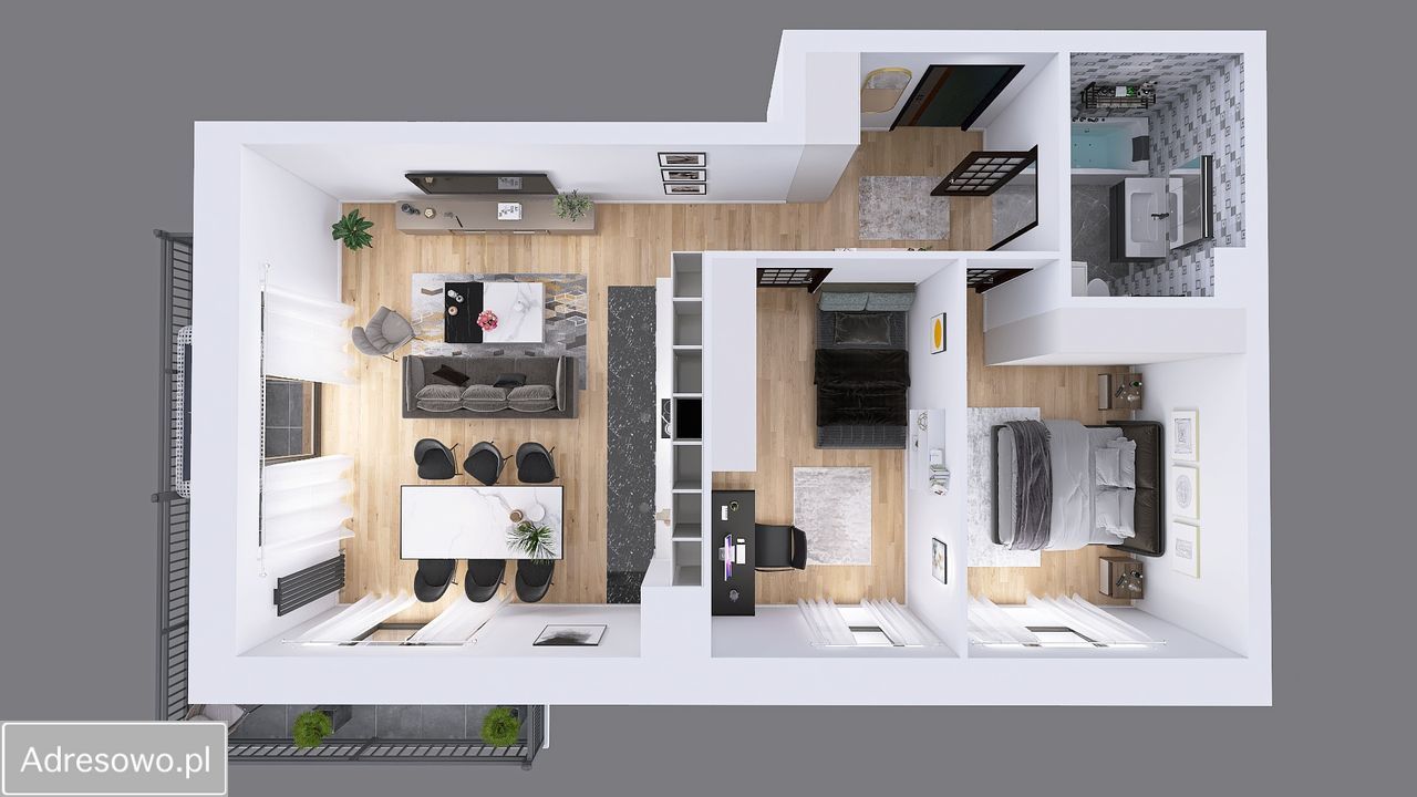 Mieszkanie 3-pokojowe Łódź Polesie, ul. Marcina Kasprzaka. Zdjęcie 7