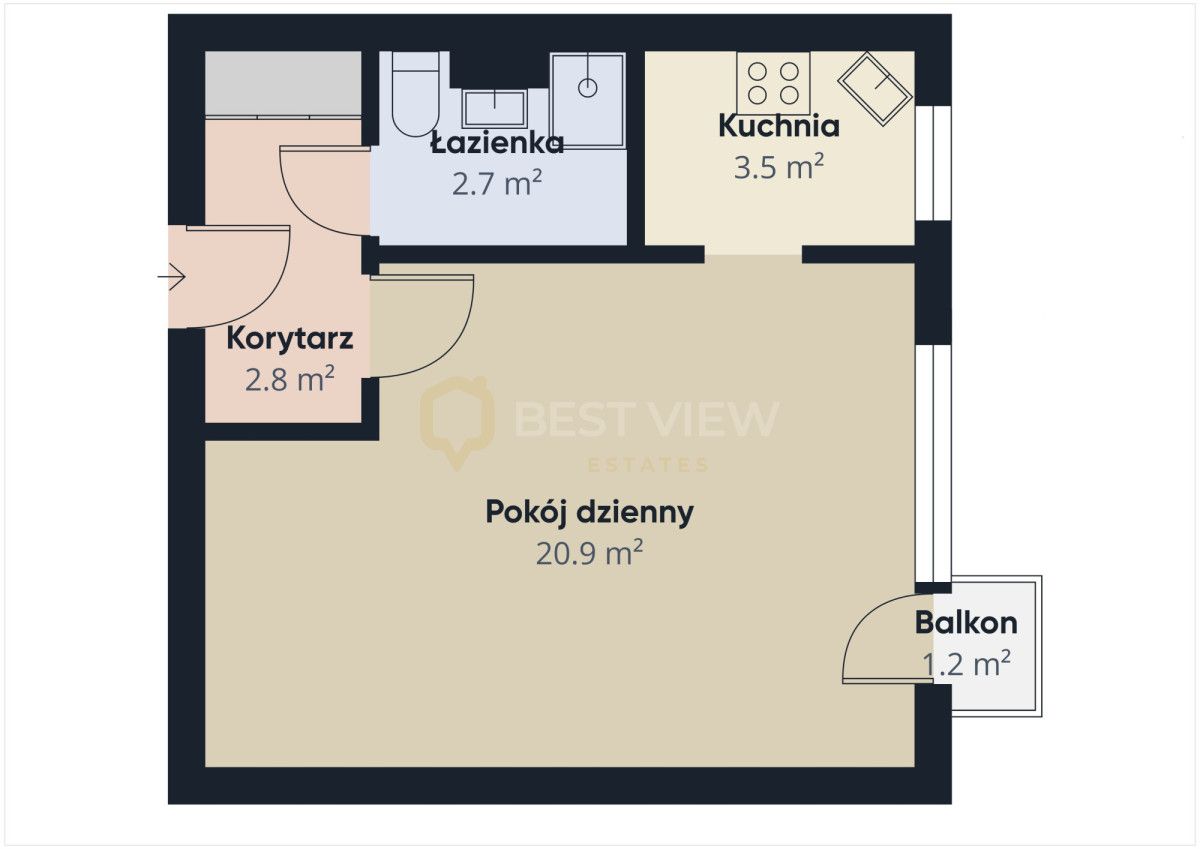 Mieszkanie 1-pokojowe Warszawa Targówek, ul. Krasnobrodzka. Zdjęcie 12
