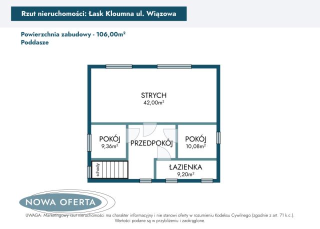 dom wolnostojący, 4 pokoje Łask Kolumna, ul. Wiązowa. Zdjęcie 41