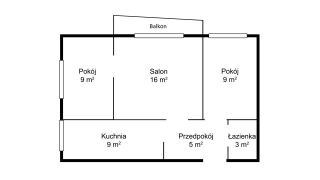 Mieszkanie 3-pokojowe Gdańsk Przymorze, ul. Bolesława Krzywoustego. Zdjęcie 13