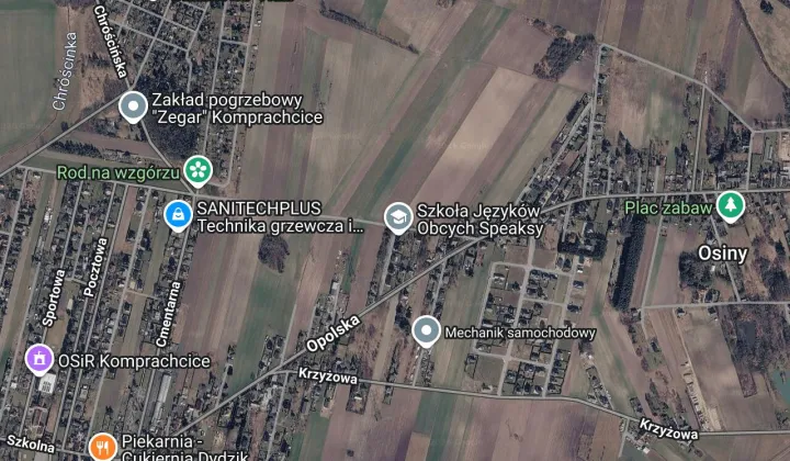 Działka budowlana Komprachcice, ul. Stokrotek