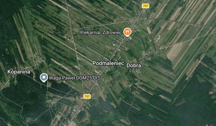 Działka rolna Podmaleniec