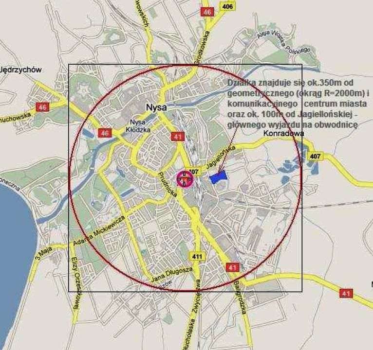 Działka budowlana Nysa Dolna Wieś. Zdjęcie 2
