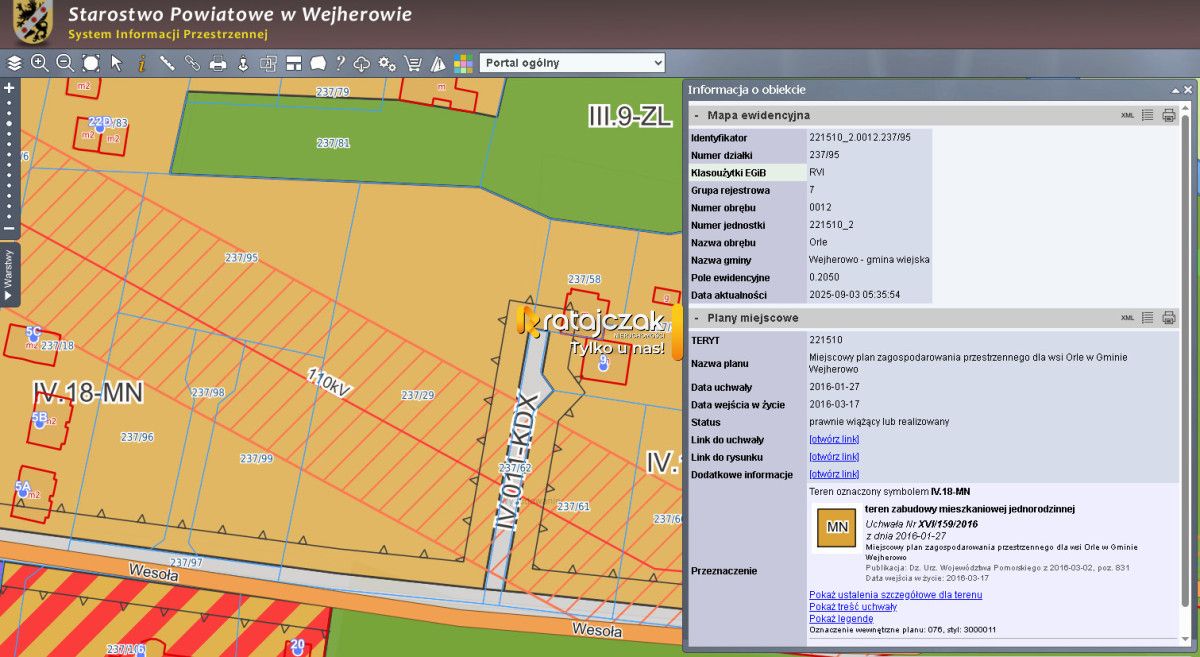 Działka inwestycyjna Orle, ul. Wesoła. Zdjęcie 15