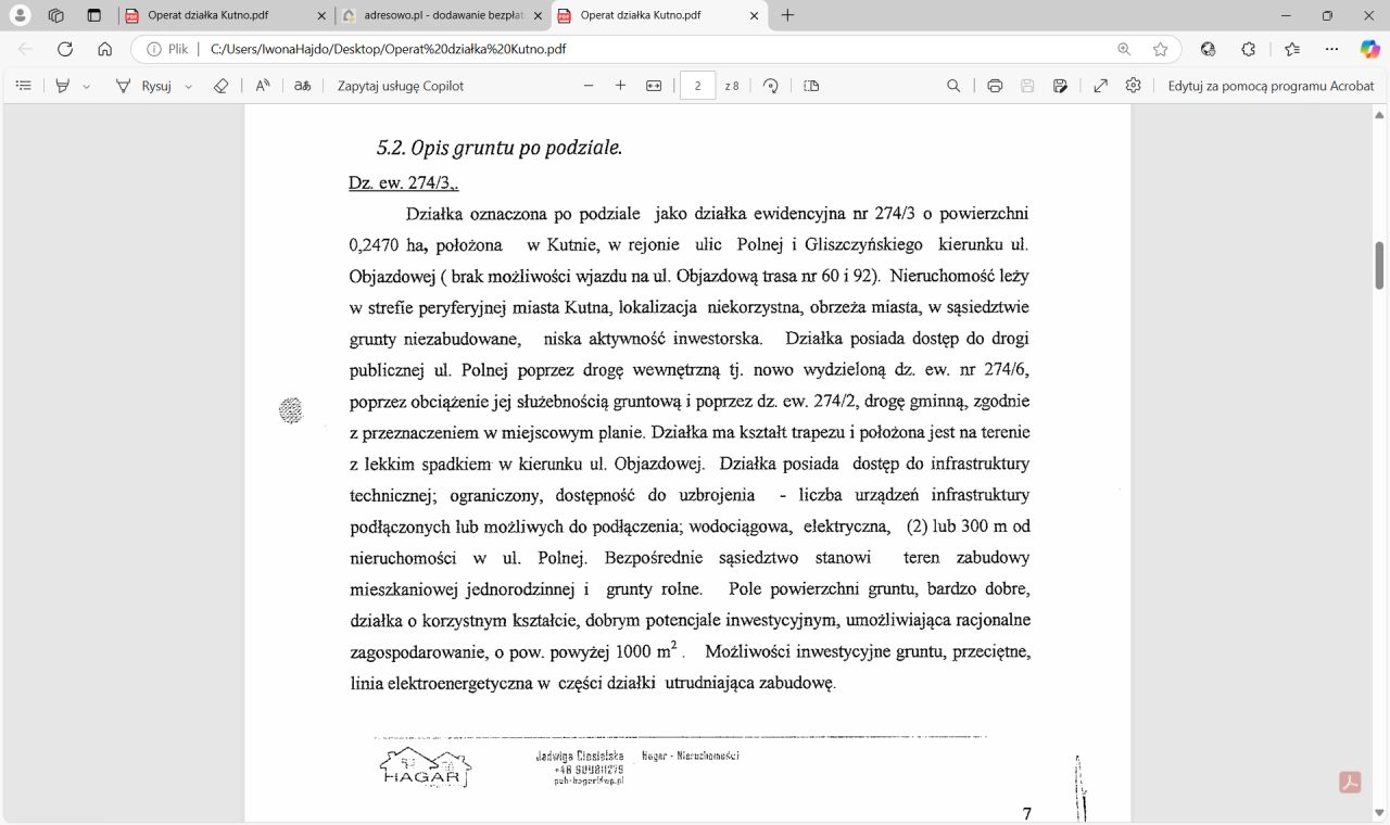 Działka budowlana Kutno Łąkoszyn, ul. Objazdowa. Zdjęcie 2