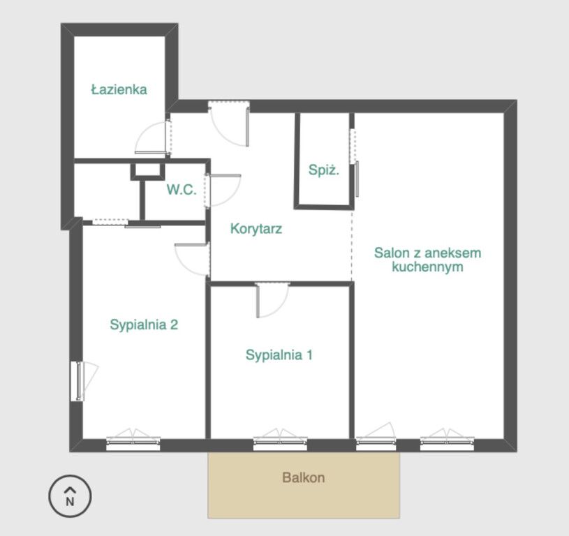 Mieszkanie 3-pokojowe Łódź Doły, ul. Młynarska. Zdjęcie 13