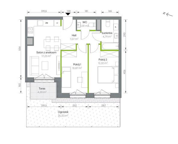 Mieszkanie 3-pokojowe Warszawa Targówek, ul. Oliwska. Zdjęcie 16