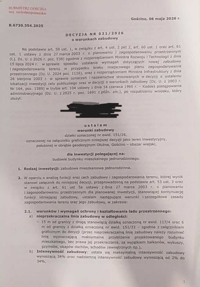Działka budowlana Ołużna. Zdjęcie 3