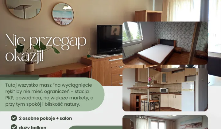 Mieszkanie 3-pokojowe Wrocław Wojnów, ul. Gitarowa