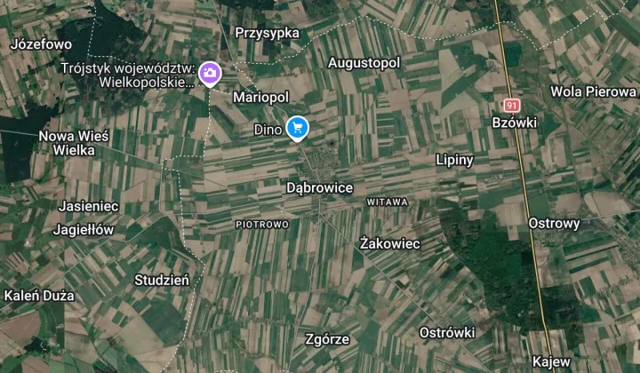 Działka rolna Dąbrowice