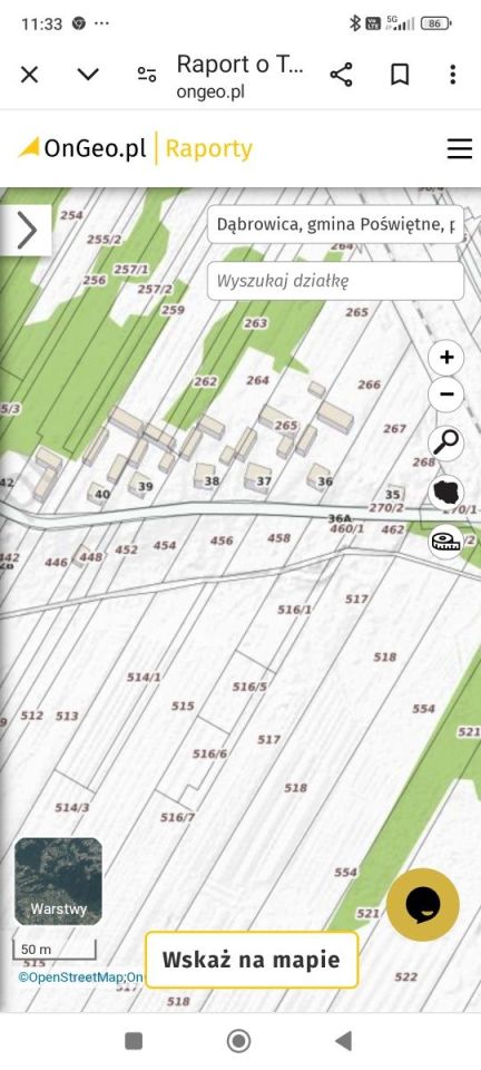 Działka rolno-budowlana Dąbrowica. Zdjęcie 4