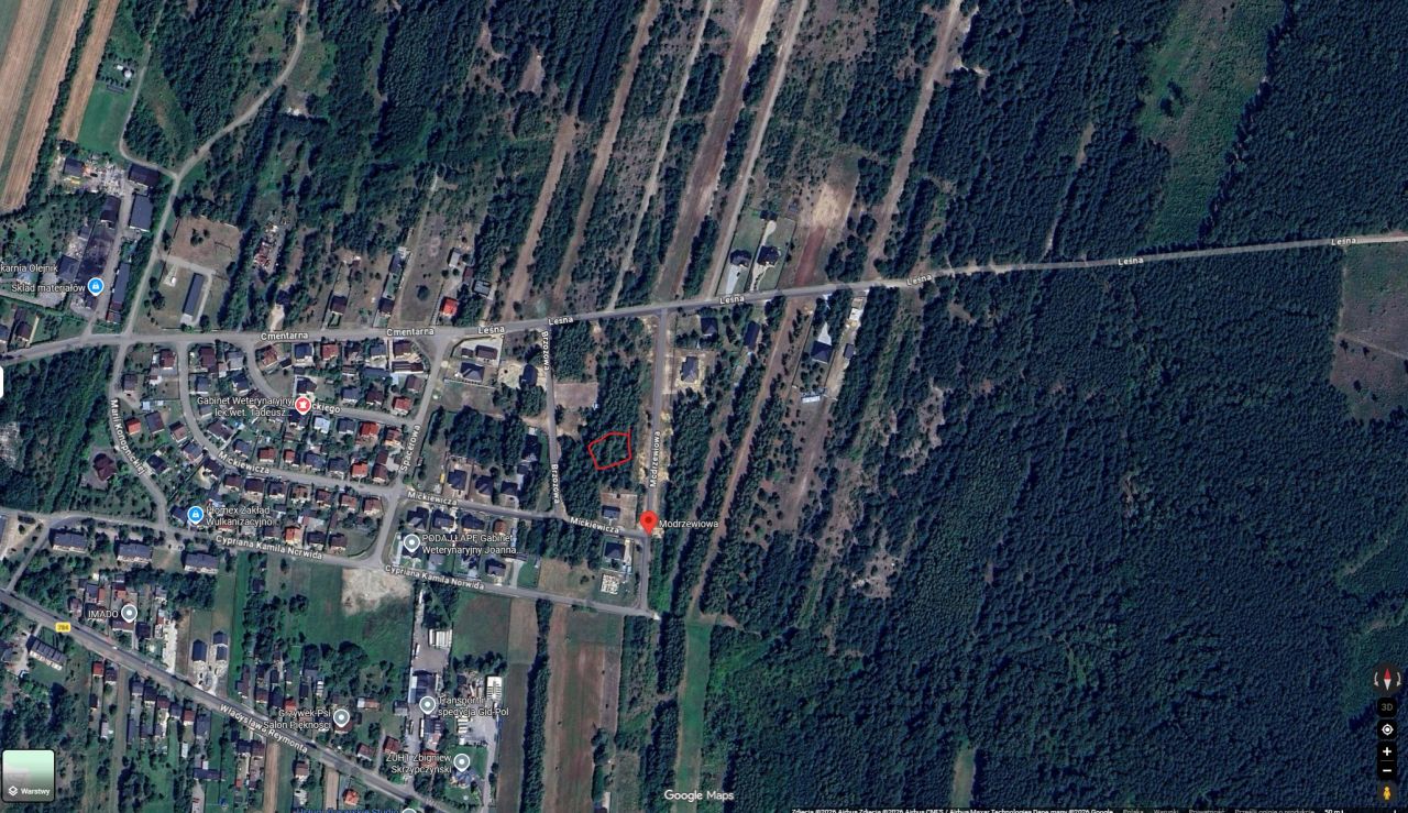 Działka budowlana Gidle, ul. Modrzewiowa. Zdjęcie 1