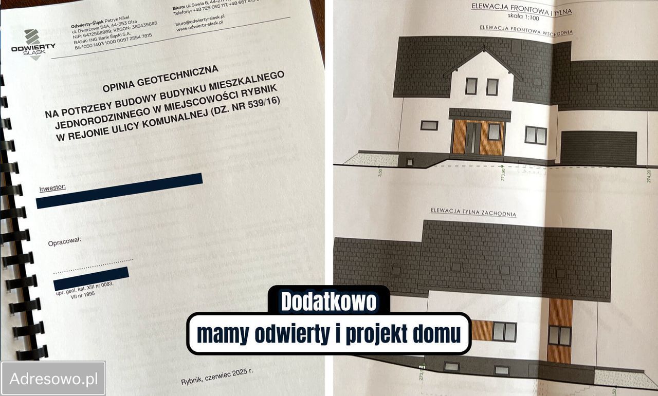 Działka budowlana Rybnik Kłokocin, ul. Komunalna. Zdjęcie 4