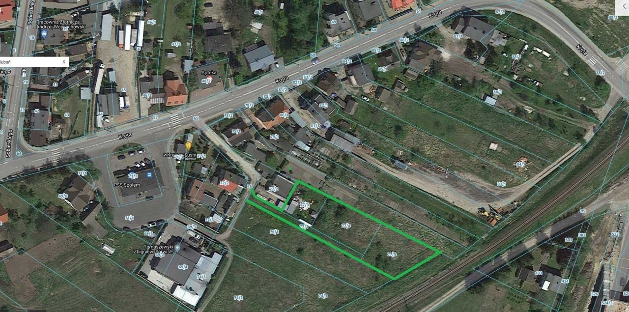 Działka budowlana Luboń Lasek, ul. Kręta