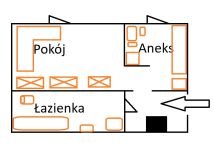 Mieszkanie 1-pokojowe Zabrze Mikulczyce, ul. Zwrotnicza. Zdjęcie 2