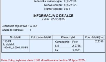 Działka rolna Łęczyca, ul. Kazimierza Odnowiciela