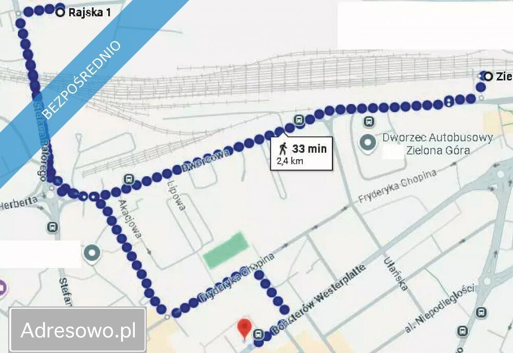 Działka budowlana Zielona Góra Centrum. Zdjęcie 2