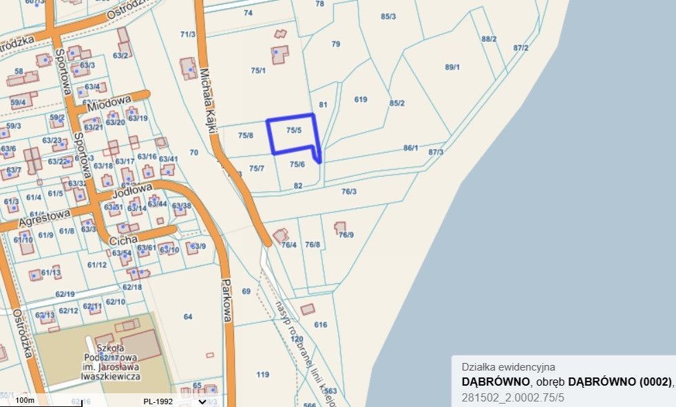 Działka budowlana Dąbrówno, ul. Michała Kajki. Zdjęcie 4