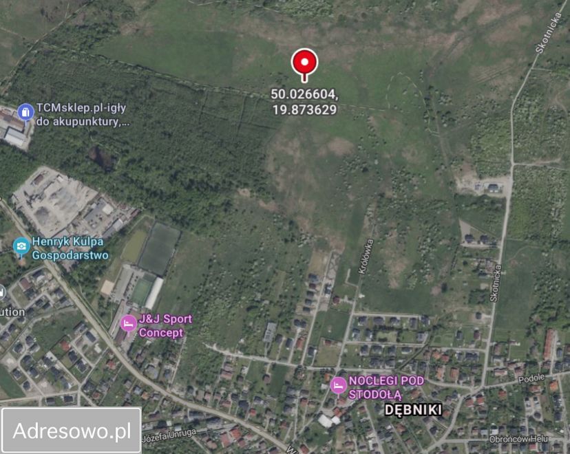 Działka rolna Kraków Skotniki