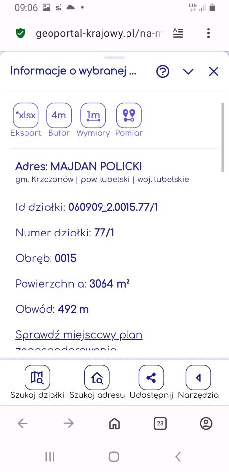 Działka rolna Majdan Policki, Brak. Zdjęcie 4