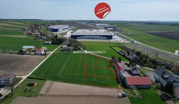 Działka inwestycyjna Wężerów