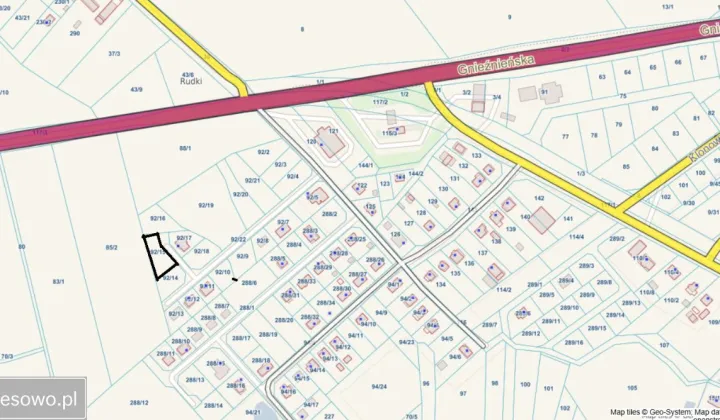 Działka budowlana Rudki