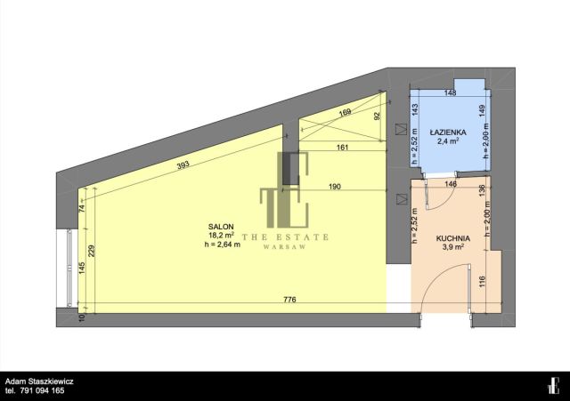 Mieszkanie 1-pokojowe Warszawa Śródmieście, ul. Wilcza. Zdjęcie 9