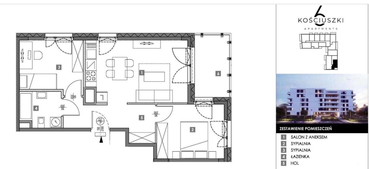 Mieszkanie 3-pokojowe Mława, ul. Tadeusza Korzybskiego. Zdjęcie 8
