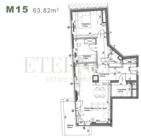 Mieszkanie 3-pokojowe Kraków Czyżyny, ul. Śliwkowa. Zdjęcie 2