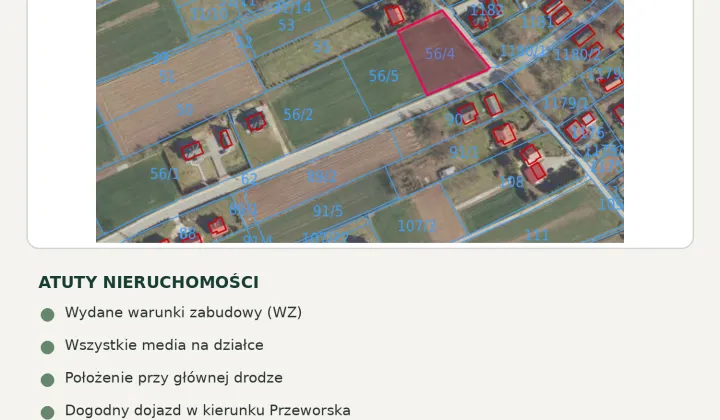 Działka rolno-budowlana Rozbórz