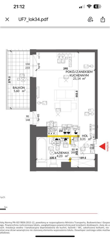 Mieszkanie 1-pokojowe Warszawa Ursus, ul. Edwarda Habicha. Zdjęcie 3