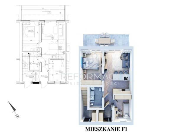 Mieszkanie 3-pokojowe Rzeszów, ul. Myśliwska. Zdjęcie 2