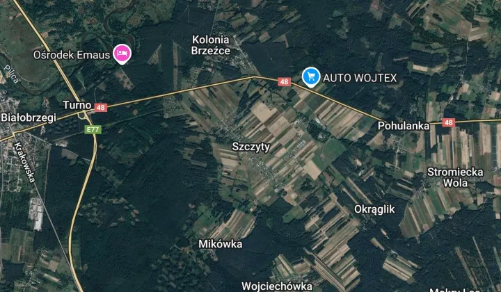 Działka rolna Szczyty