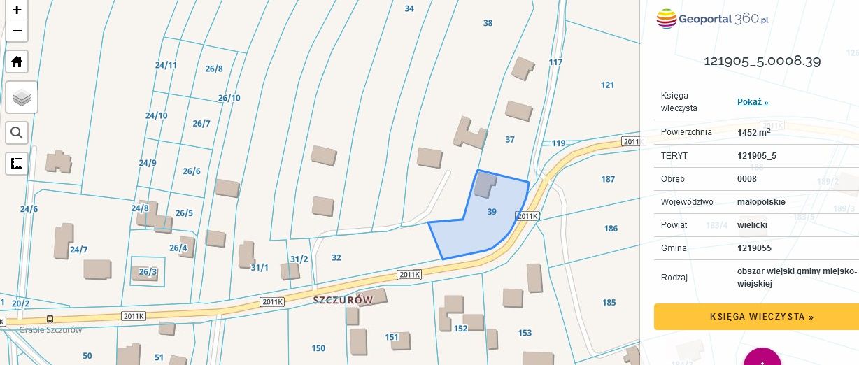 Działka budowlana Grabie