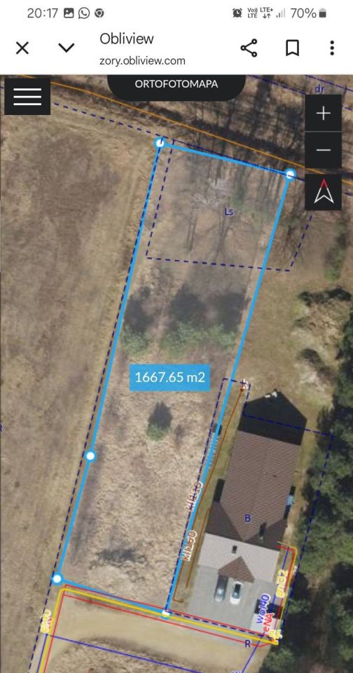 Działka budowlana Żory Kleszczów, ul. Radosna