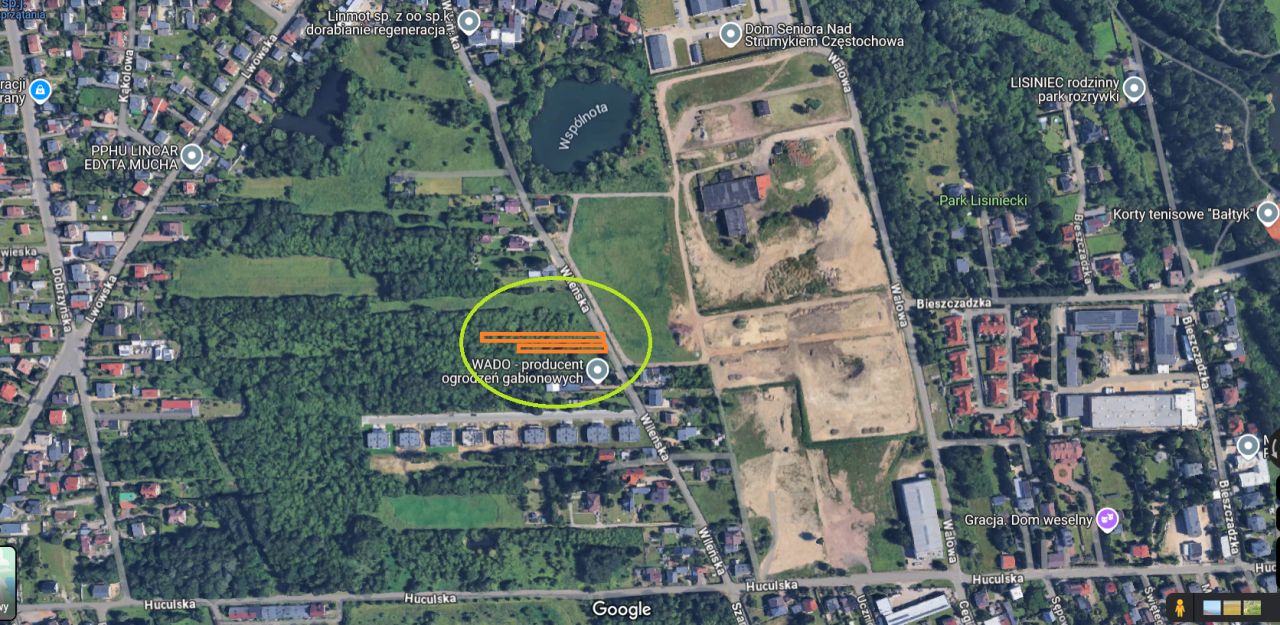 Działka rolna Częstochowa Lisiniec, ul. Wileńska. Zdjęcie 2
