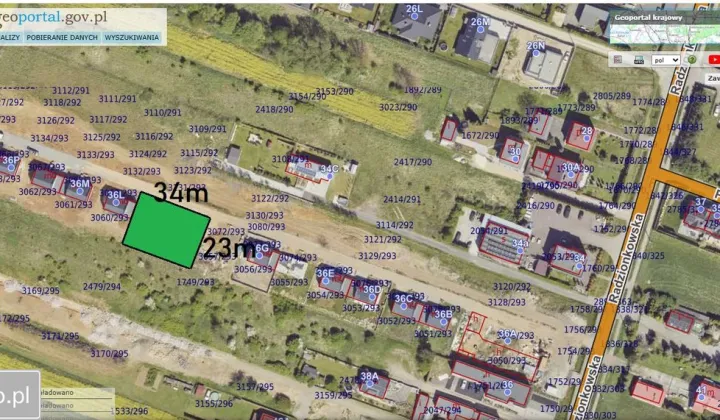 Działka budowlana Świerklaniec, ul. Radzionkowska