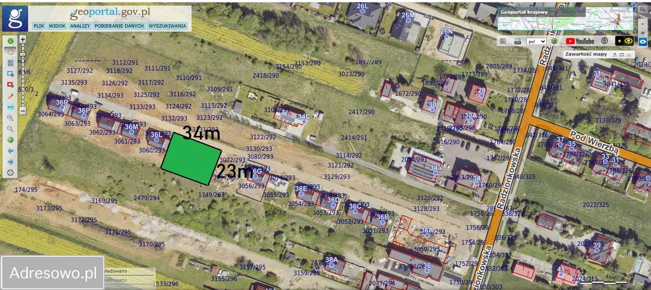 Działka budowlana Świerklaniec, ul. Radzionkowska