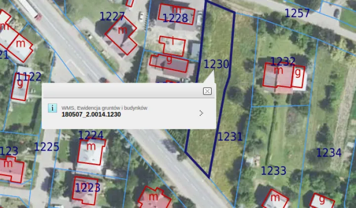 Działka budowlana Nowy Żmigród, ul. Dukielska i Stara Żmigrodzka