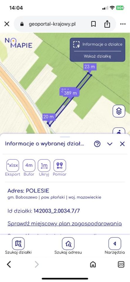 Działka leśna Polesie. Zdjęcie 2