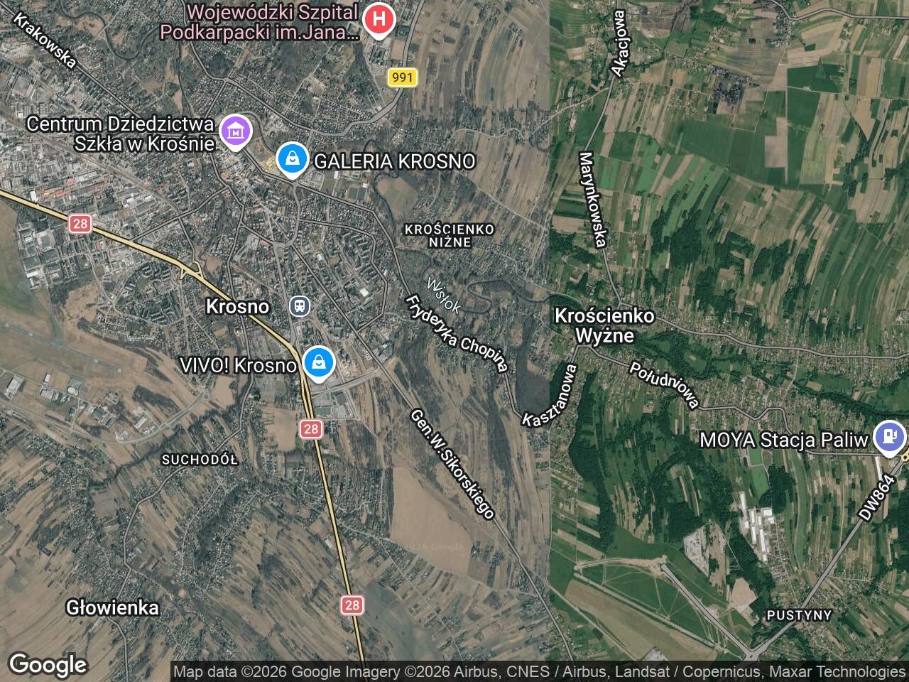 Działka budowlana Krosno Krościenko Niżne, ul. Fryderyka Chopina. Zdjęcie 1
