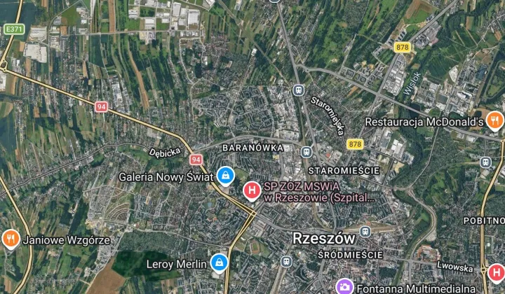 Mieszkanie 4-pokojowe Rzeszów Baranówka, ul. Franciszka Ślusarczyka